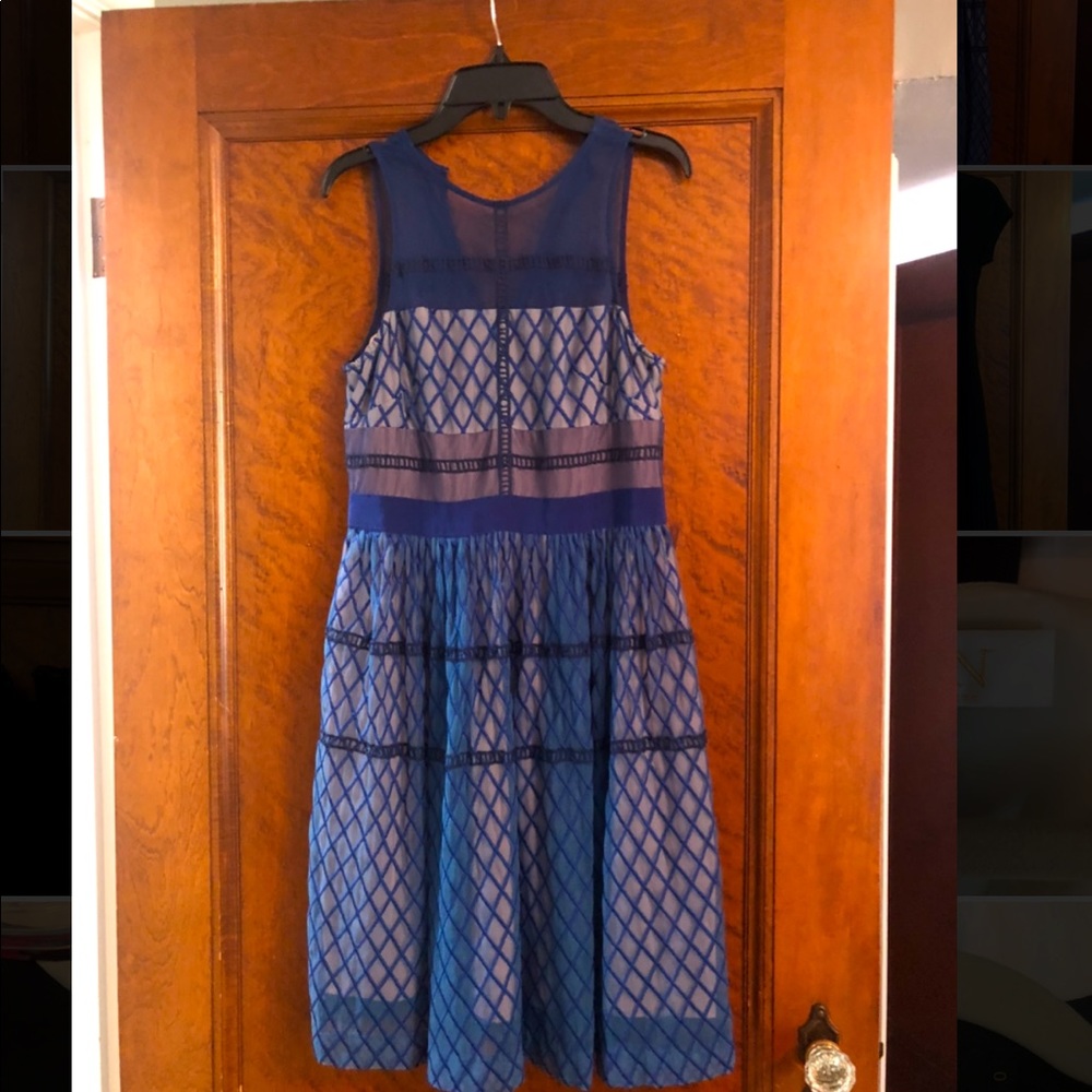 Size 2, Slate & Willow blue dress, above the knee
